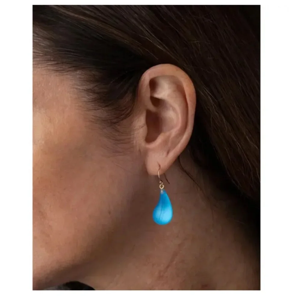 Alexis Bittar | Lucite Dewdrop Earring (Neon Blue)